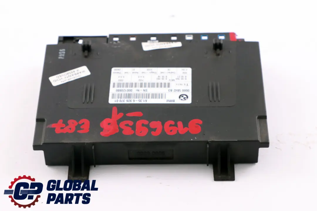 BMW 1 3 Series E87 E90 E91 E92 Seat Control Unit Module ECU 6926370 - SKU 9196936-1 - Part number 9196936