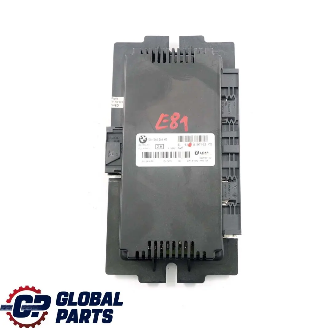 Footwell ECU Módulo de Control de Luz LOW PL2 FRM II Lear para BMW E81 con número de pieza 9197162 BMW E81 Footwell ECU Módulo de Control de Luz LOW PL2 FRM II Lear - SKU 9197162 - Número de pieza 9197162