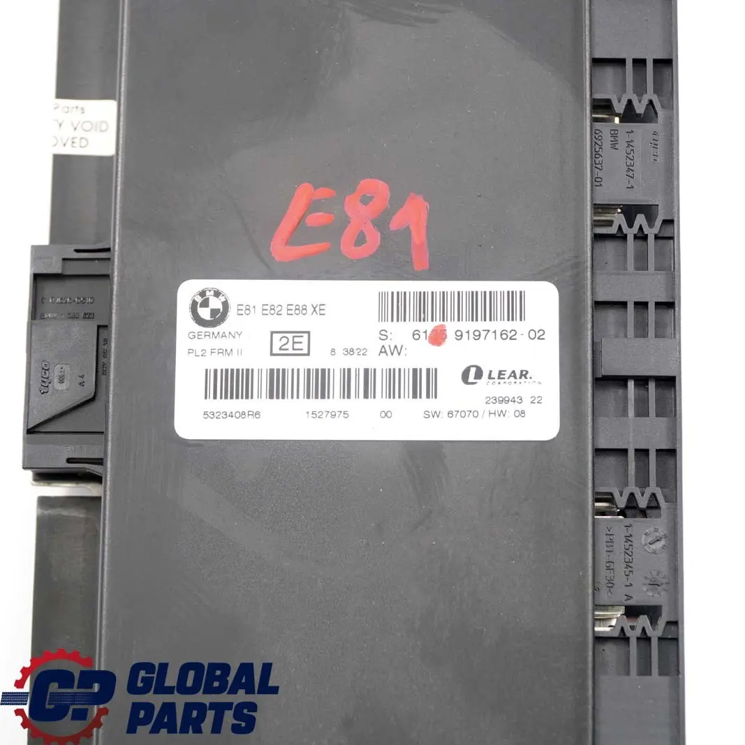 BMW E81 Modulo Luce Spaziale Piede Centralina Low PL2 Frm II Lear - SKU 9197162 - Numero di parte 9197162