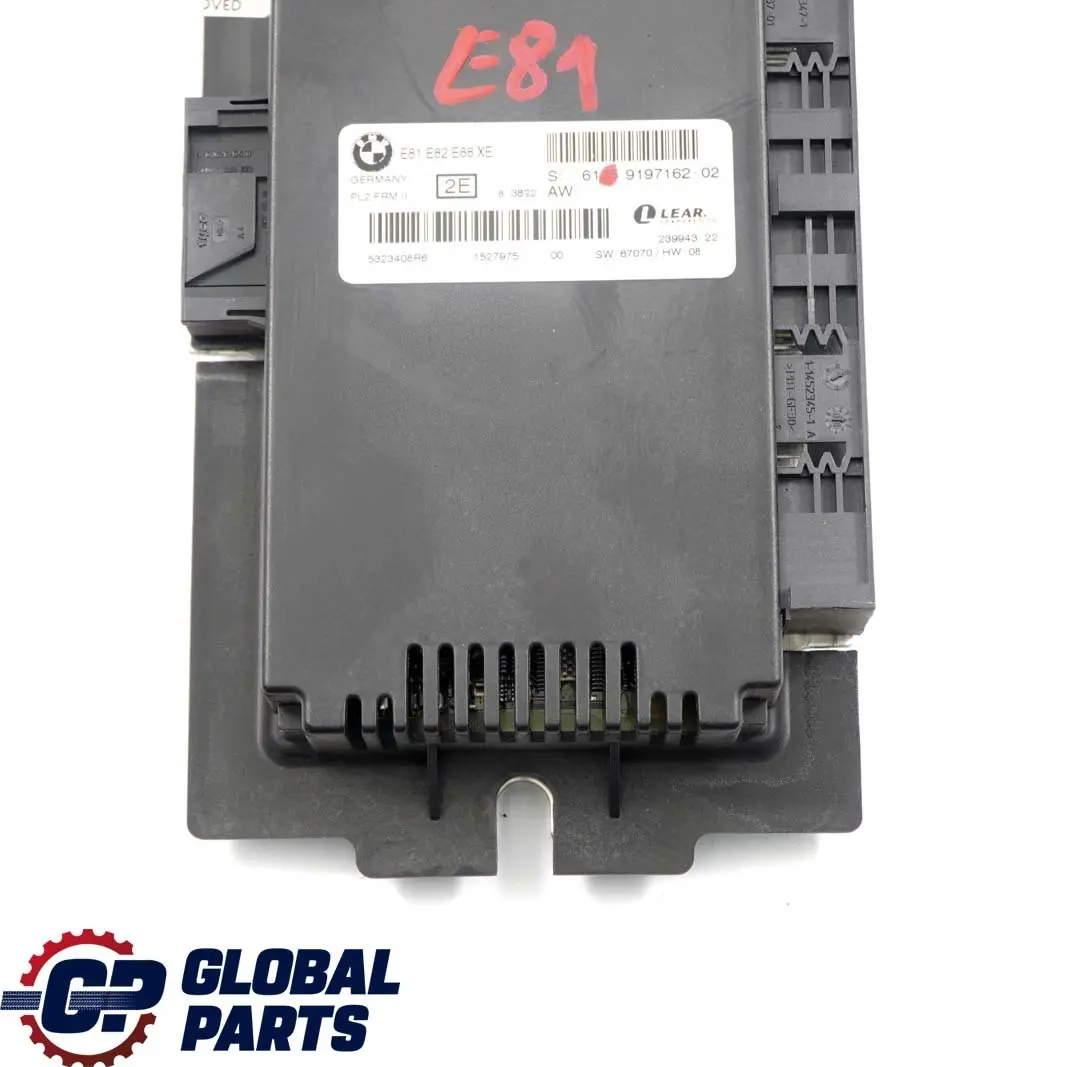 BMW E81 Footwell ECU Módulo de Control de Luz LOW PL2 FRM II Lear - SKU 9197162 - Número de pieza 9197162