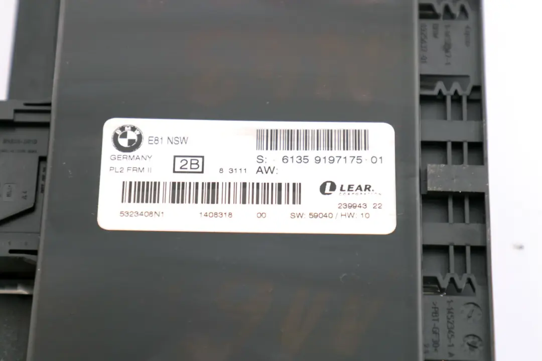BMW 1 Series E81 Footwell Light Module Control Unit ECU NSW PL2 FRM II - SKU 9197175 - Part number 9197175