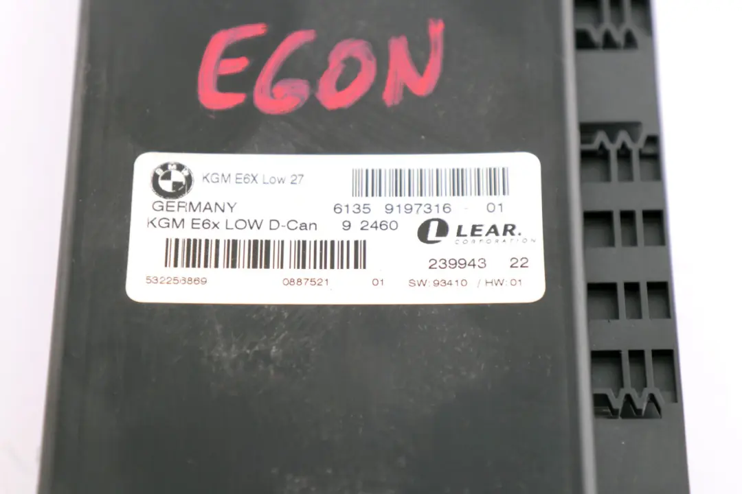 BMW E60 E61 LCI E63 E64 Body Gateway Modul ECU Steuergerät - SKU 9197316 - Teilenummer 9197316