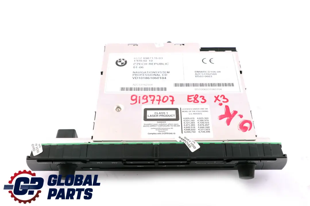 Radio Navigation System CID Control Unit CD Player to BMW X3 Z4 Series E83 E85 E86 with Part number 9197707 BMW X3 Z4 Series E83 E85 E86 Radio Navigation System CID Control Unit CD Player - SKU 9197707 - Part number 9197707