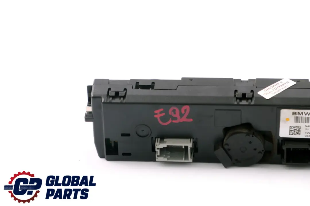  Calentador Automático BMW E92 E93 Aire Acondicionado A/C Panel Control - SKU 9199261 - Número de pieza 9199261