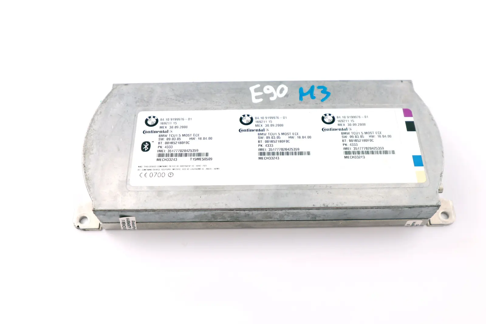 BMW E60 E87 E90 Modulo unità di controllo Bluetooth per la telematica 9199976