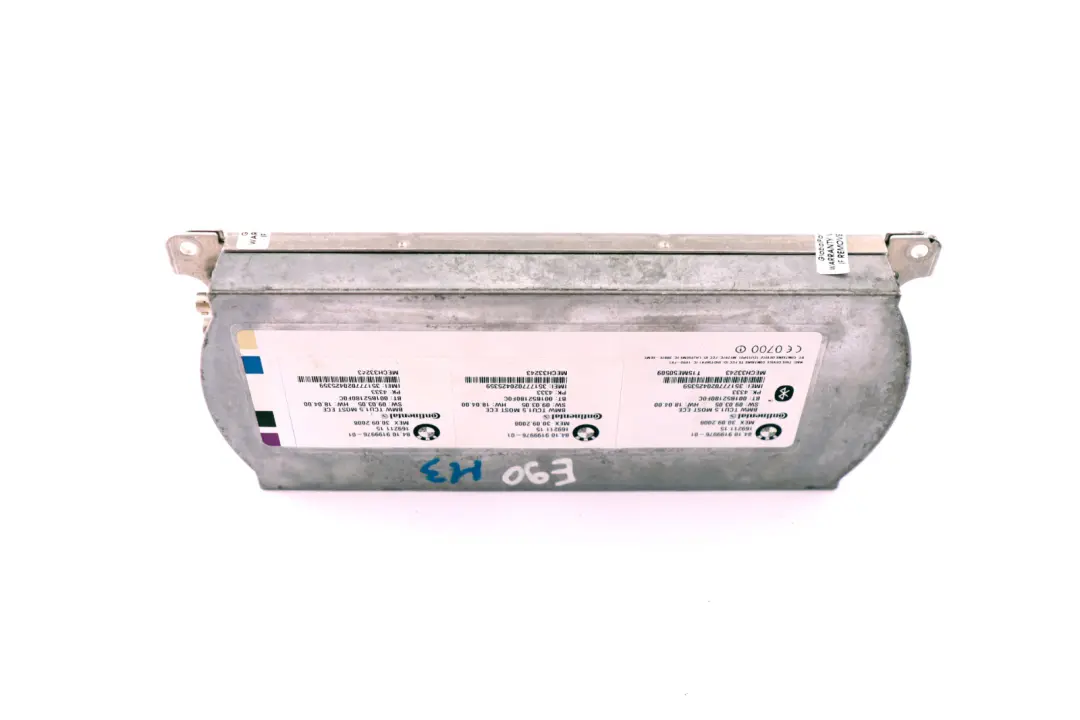 BMW E60 E87 E90 Telemática Bluetooth Unidad de Control Módulo - SKU 9199976 - Número de pieza 9199976