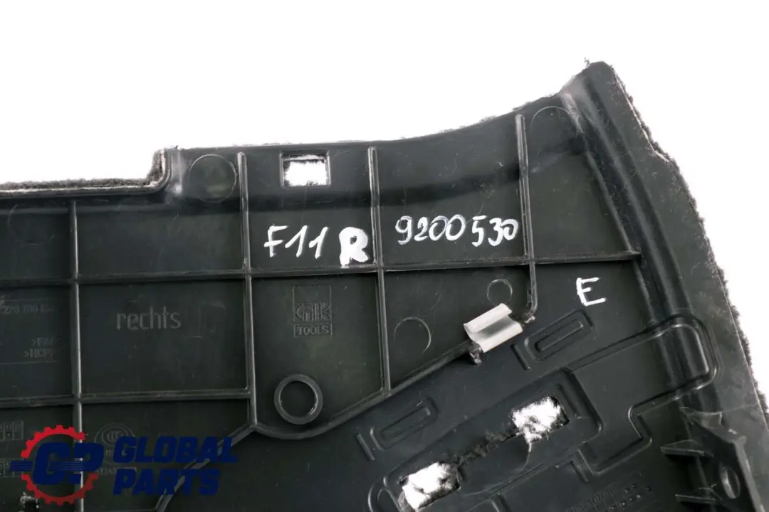F11N LCI Verkleidung Gepäckraum Rechts Schwarz für BMW 5 er F11 mit Teilenummer 9200530 BMW 5 er F11 F11N LCI Verkleidung Gepäckraum Rechts Schwarz - SKU 9200530 - Teilenummer 9200530