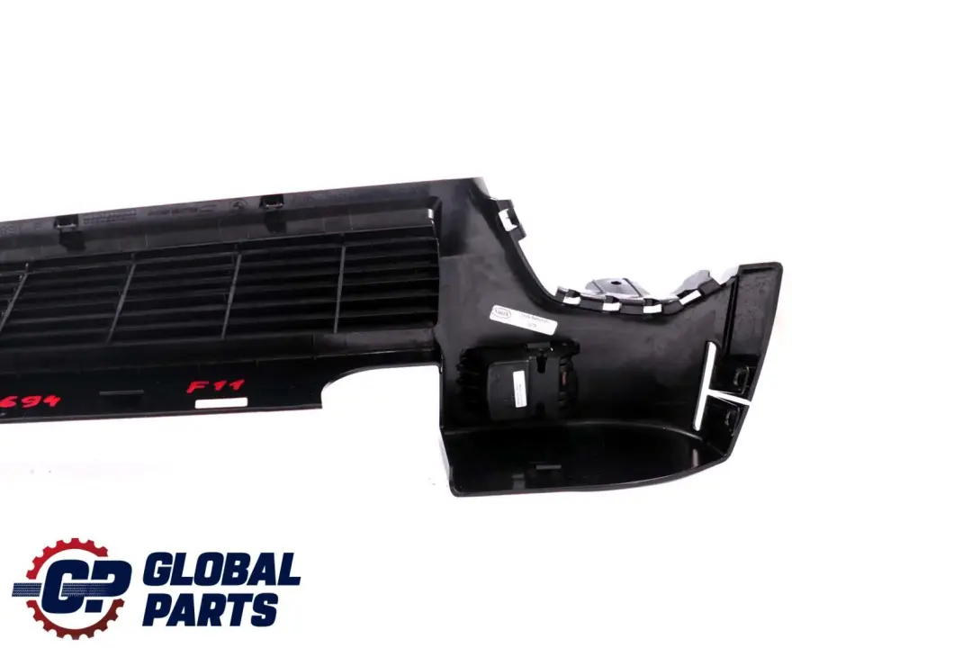 BMW 5 Series F11 Air Vent Trim Panel Railing Right Trunk Boot O/S Black - SKU 9200694 - Part number 9168484