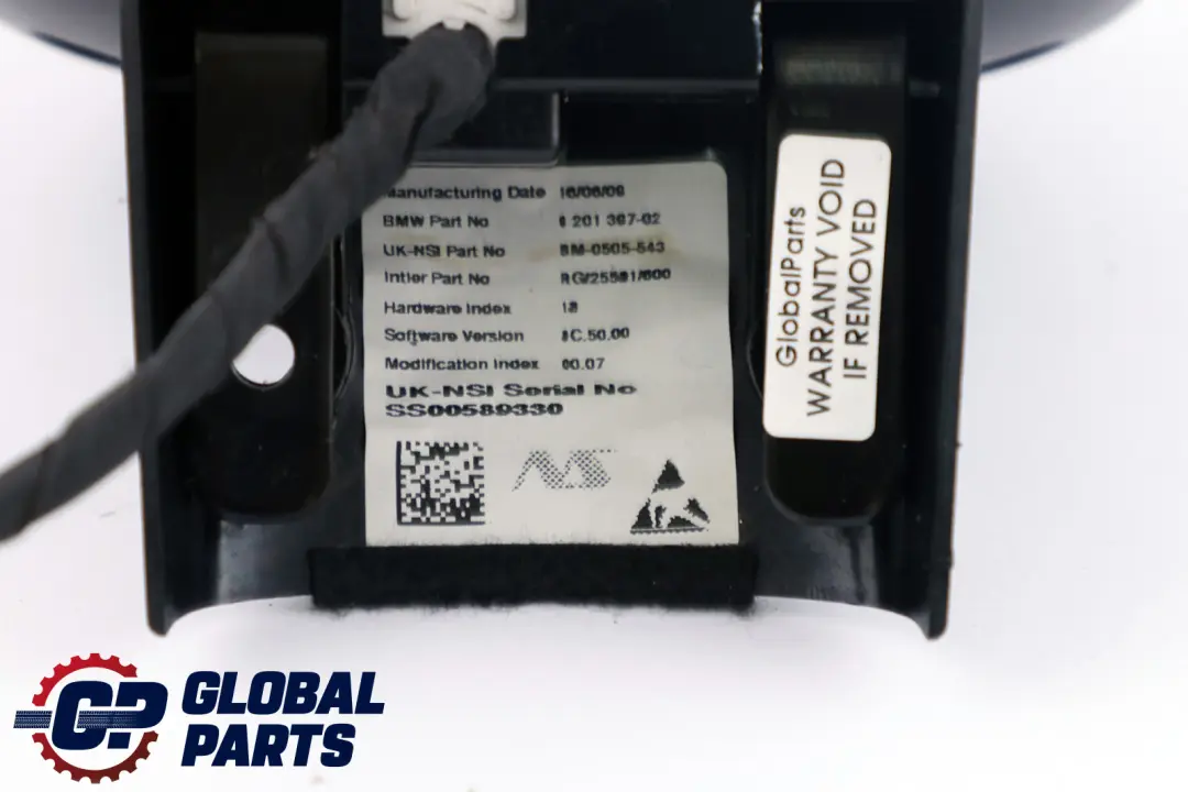 Mini Cooper R56 R57 R59 Drehzahlmesser Lenksäule Chrom - SKU 9201397 - Teilenummer 9153407