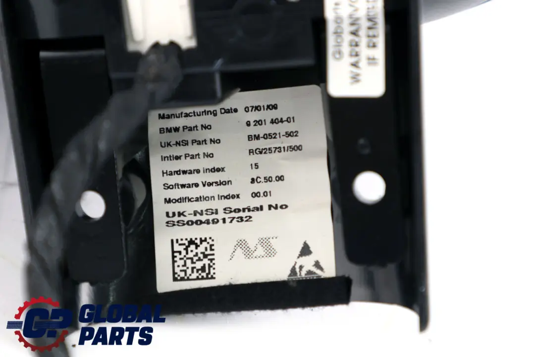 Mini Cooper Cabrio R57 Contagiri Piantone Dello Sterzo - SKU 9201404 - Numero di parte 9201404
