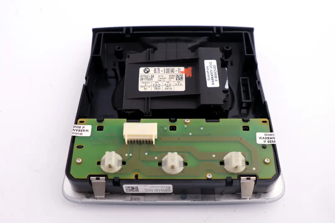 BMW E81 E82 E87 E90 E91 E92 Dach Lampen Schalter Hinten Mitte Schwarz - SKU 9201645-1 - Teilenummer 9201645