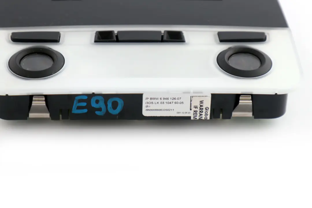 BMW E81 E82 E87 E90 E91 E92 Interruptor Luz Techo Trasera Central Negra - SKU 9201645 - Número de pieza 9201645