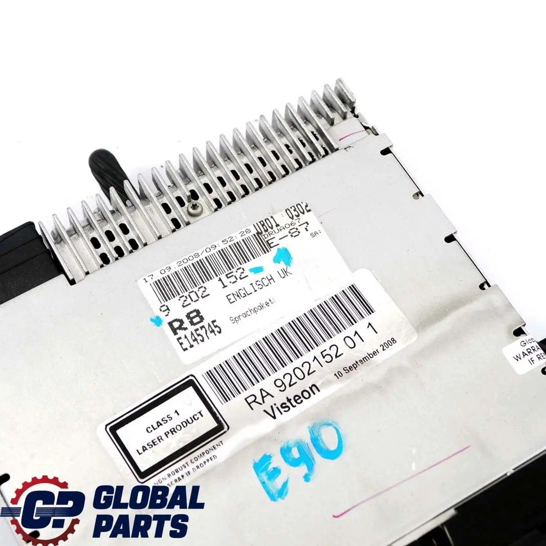 BMW E81 E87 E88 E90 E91 Radio Con Reproductor De CD Modelos - SKU 9202152-1 - Número de pieza 9202152