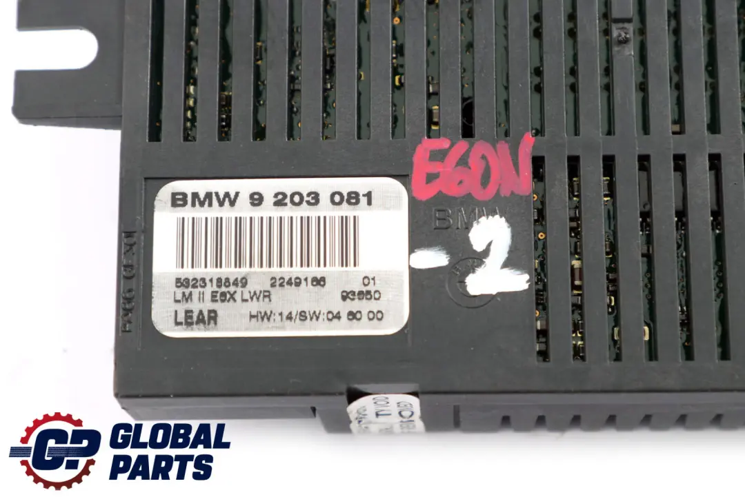 BMW 5 Series E60 LCI Light Control Unit Module LEAR LM II E6X LWR - SKU 9203081-2 - Part number 9203081