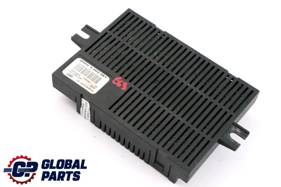 Módulo De Control De Luces LCM LM II E6X LWR para BMW E63 con número de pieza 9203081 BMW E63 Módulo De Control De Luces LCM LM II E6X LWR - SKU 9203081 - Número de pieza 9203081