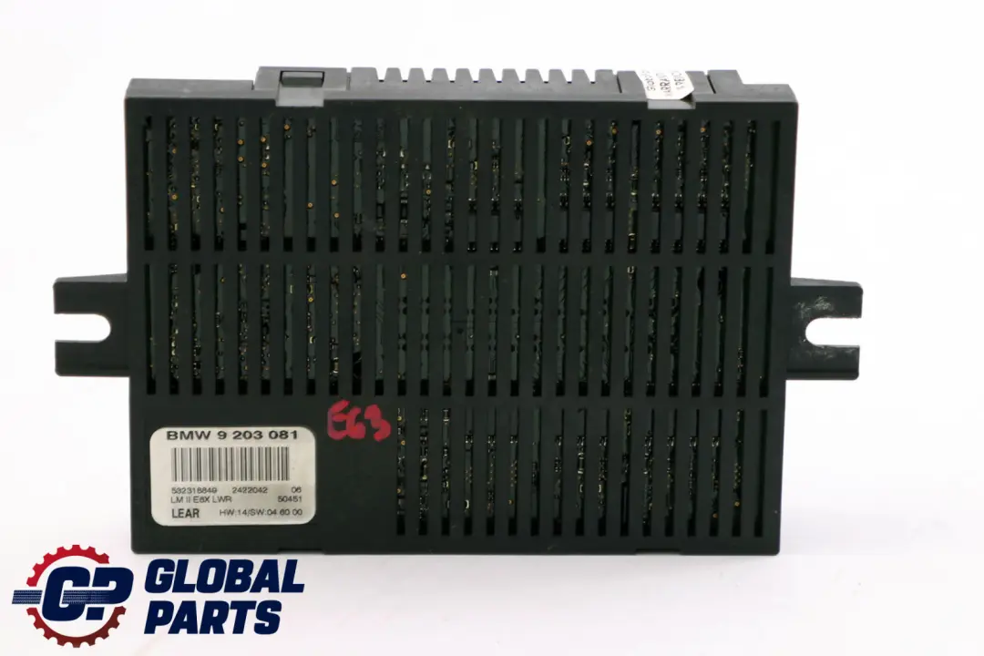 Modulo Centralina Luci LCM LM II E6X LWR per BMW E63 con numero di parte 9203081 BMW E63 Modulo Centralina Luci LCM LM II E6X LWR - SKU 9203081 - Numero di parte 9203081