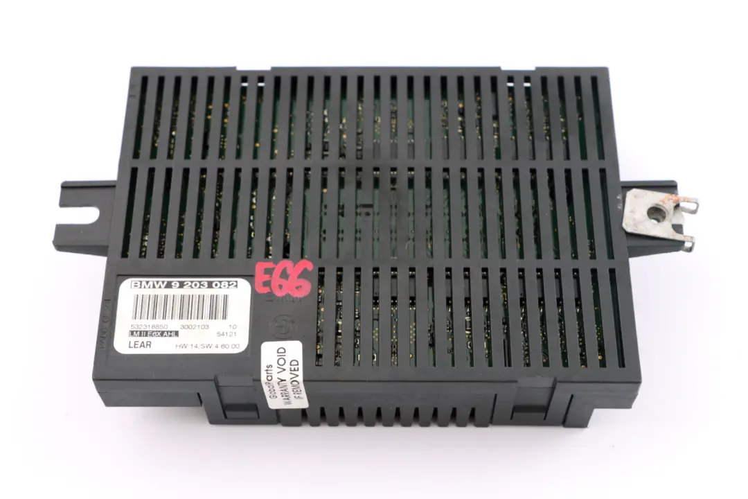 BMW E60 E63 E65 Lichtsteuergerät Modul LM E6X MAN LWR Lear - SKU 9203082 - Teilenummer 9203082