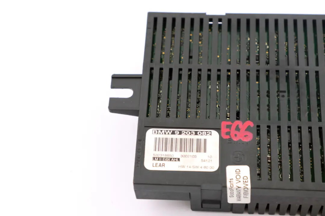 BMW E60 E63 E65 Lichtsteuergerät Modul LM E6X MAN LWR Lear - SKU 9203082 - Teilenummer 9203082