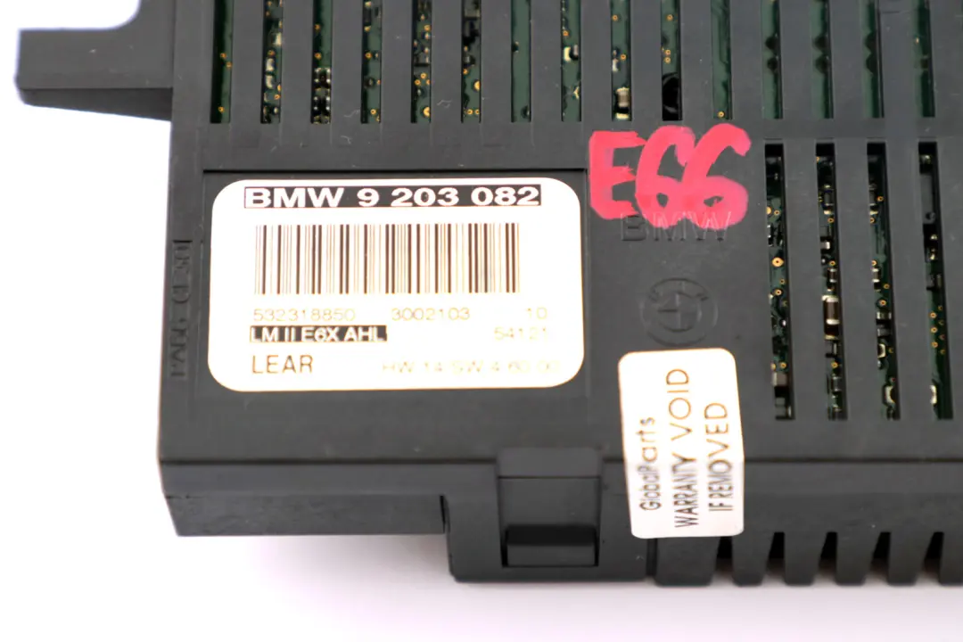 BMW E60 E63 E65 Lichtsteuergerät Modul LM E6X MAN LWR Lear - SKU 9203082 - Teilenummer 9203082