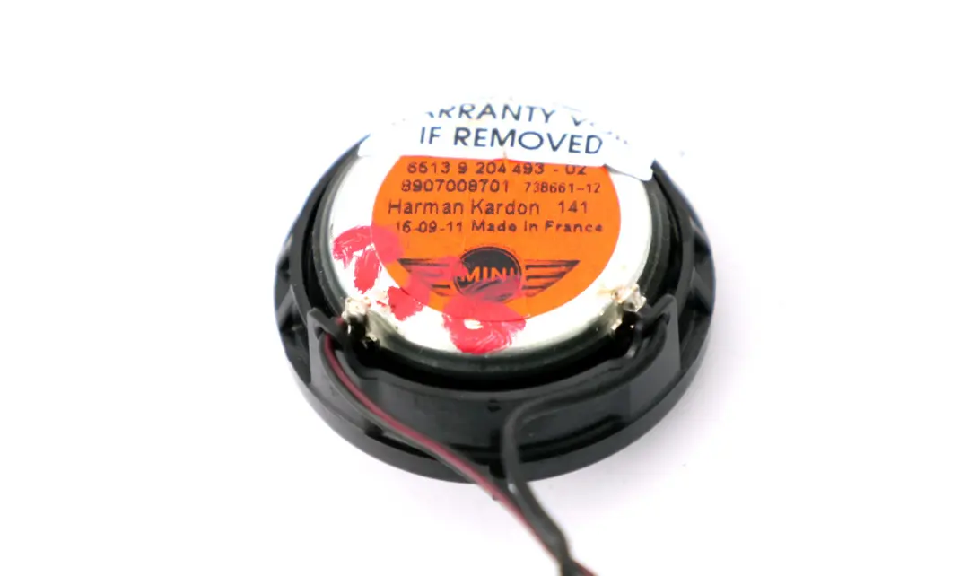 Mini R55 R56 R57 LCI R58 R60 Loudspeaker Tweeter Harman Kardon - SKU 9204493 - Part number 9204493