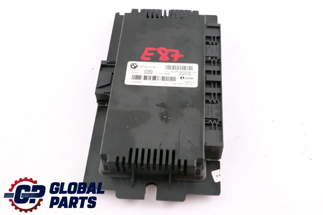 BMW E87 Modulo Luce Vano Piedi ECU Unità Di Controllo PL2 FRM - SKU 9204536 - Numero di parte 9204536