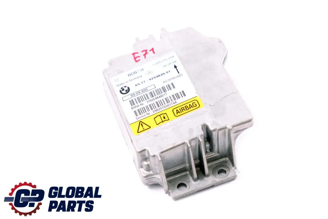 BMW X5 X6 E70 E71 Moduł Poduszek Powietrznych - SKU 9204849 - Numer Części 9204849