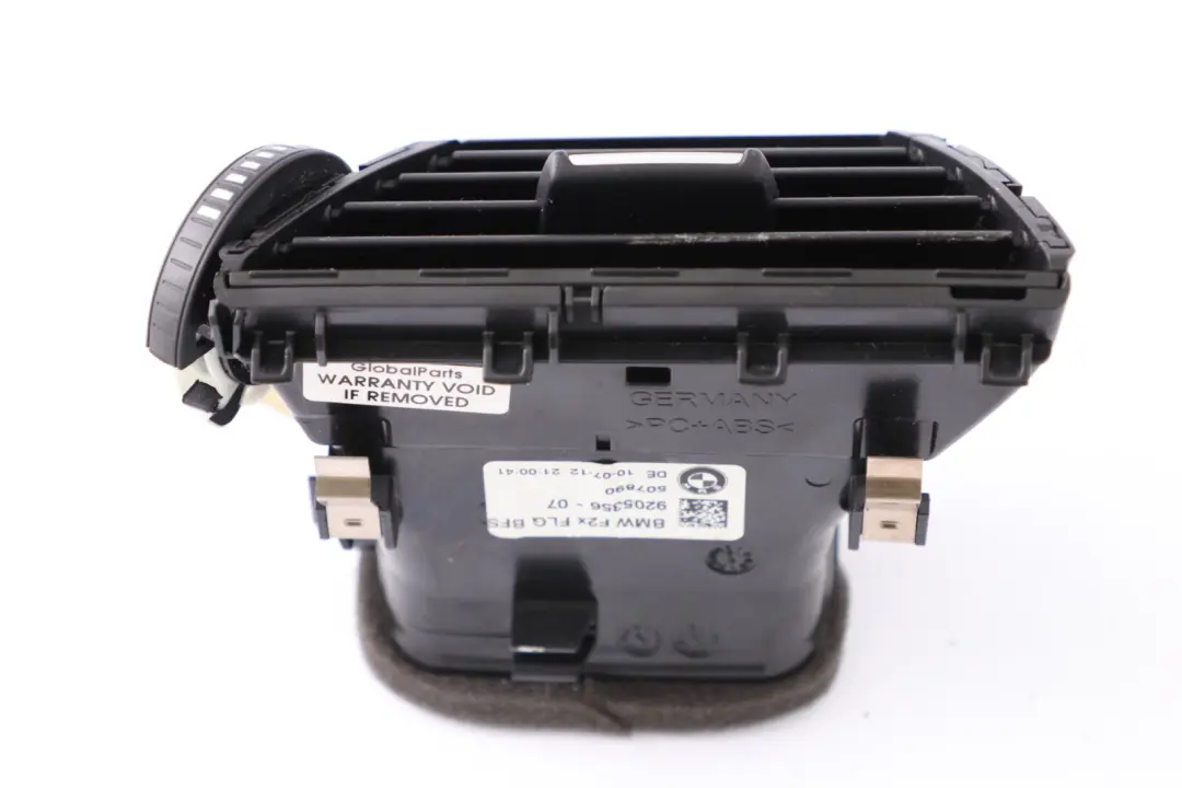 BMW F20 F21 F22 Dashboard Fresh Air Vent Right O/S Air Duct - SKU 9205356 - Part number 9205356