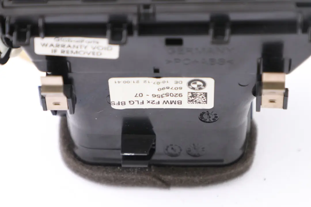 BMW F20 F21 Kratka Nawiewu Wlot Powietrza Deski Rozdzielczej Prawy - SKU 9205356 - Numer Części 9205356