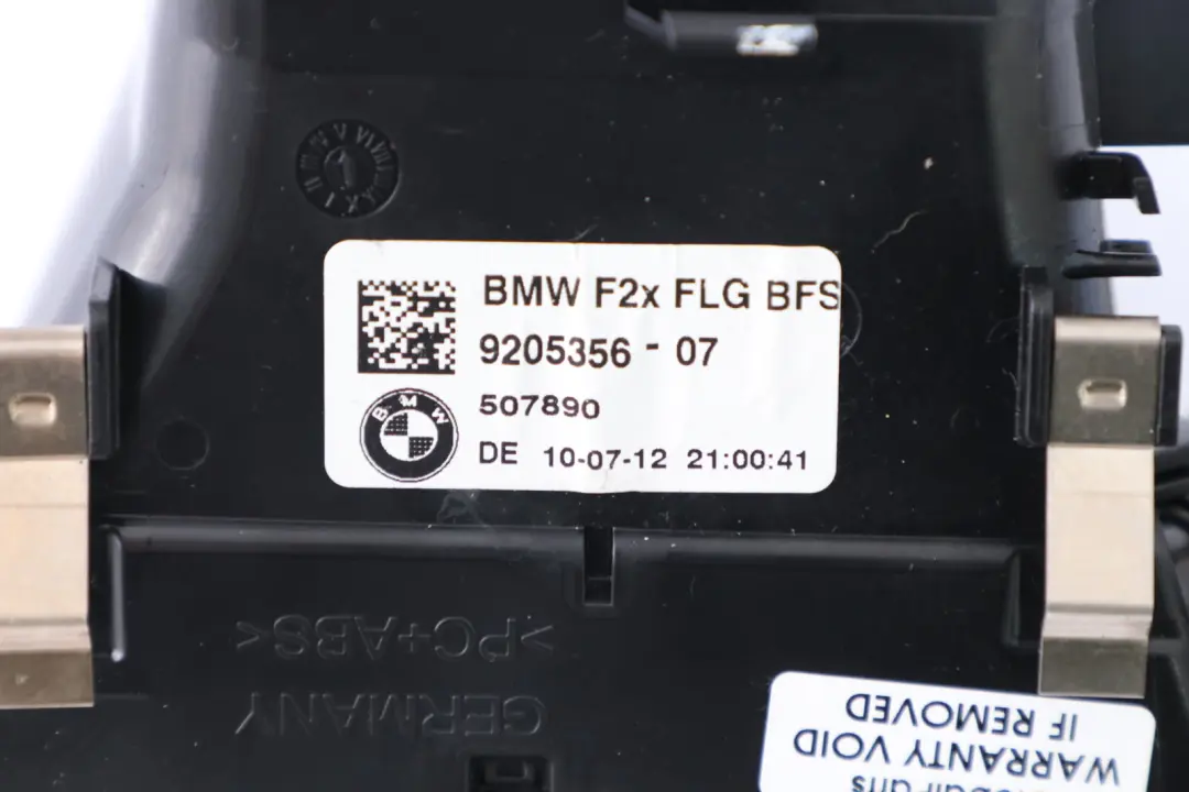 BMW F20 F21 F22 Dashboard Fresh Air Vent Right O/S Air Duct - SKU 9205356 - Part number 9205356
