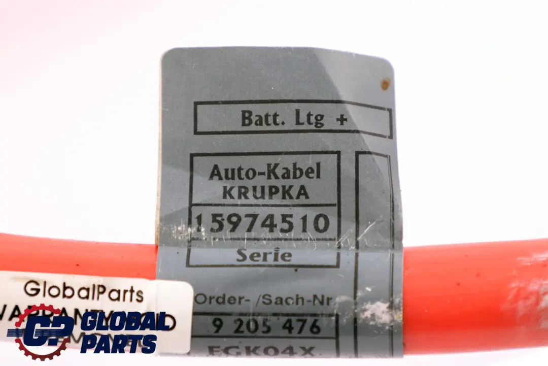 Condotta Batteria Plus per BMW E81 E87 LCI con numero di parte 9205476 BMW E81 E87 LCI Condotta Batteria Plus - SKU 9205476 - Numero di parte 9205476