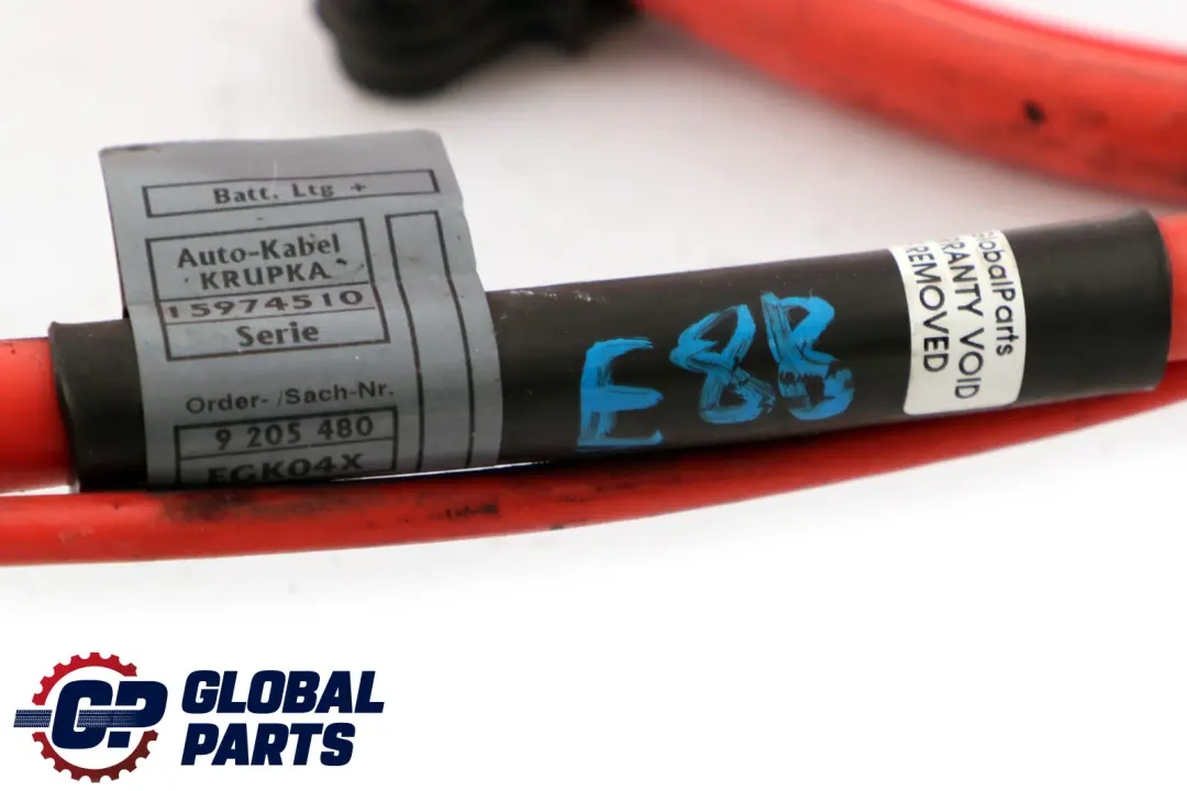 BMW E82 E88 Cableado del Cable Positivo de la Bateria - SKU 9205480 - Número de pieza 9205480