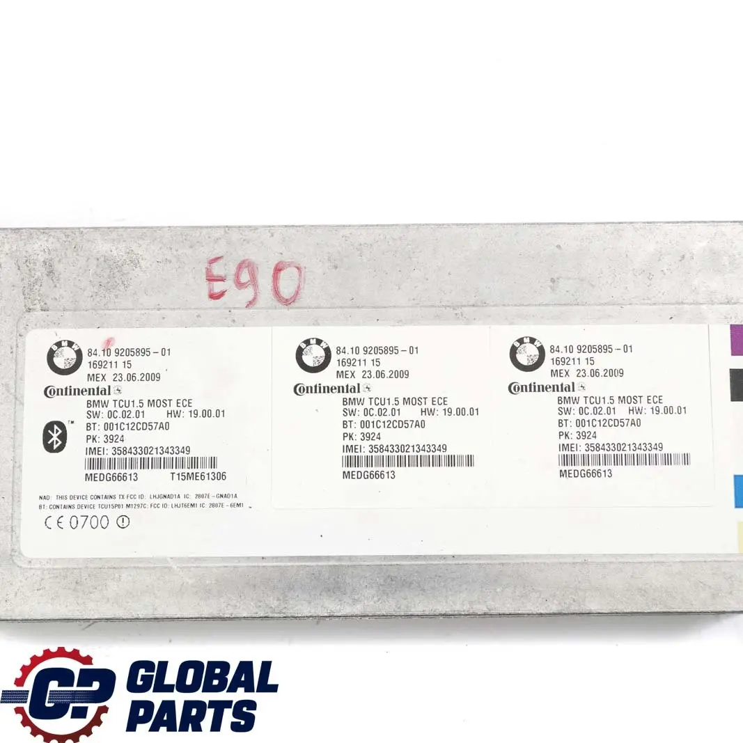Telemática Bluetooth Unidad De Control Módulo para BMW E60 E87 E90 con número de pieza 9205895 BMW E60 E87 E90 Telemática Bluetooth Unidad De Control Módulo - SKU 9205895 - Número de pieza 9205895