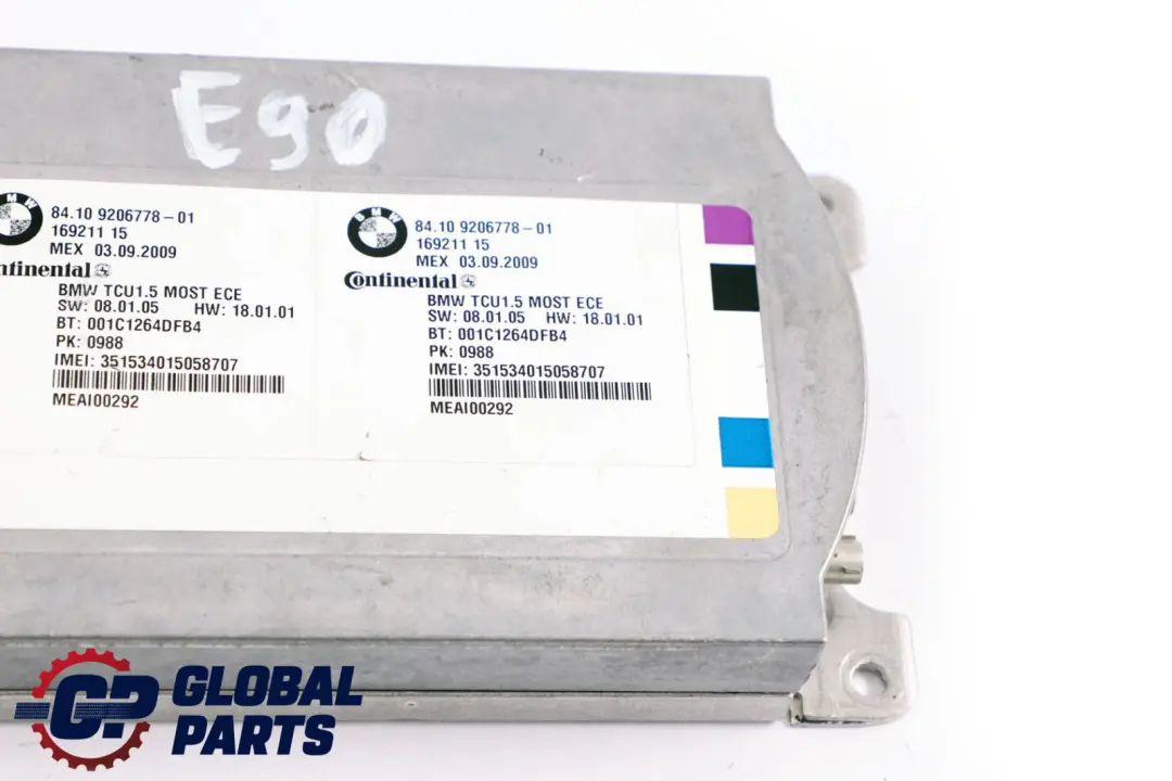 BMW 3 5 7 X5 Series E61 E65 E70 E90 Telematics ECU Control Unit GSM - SKU 9206778 - Part number 9149615