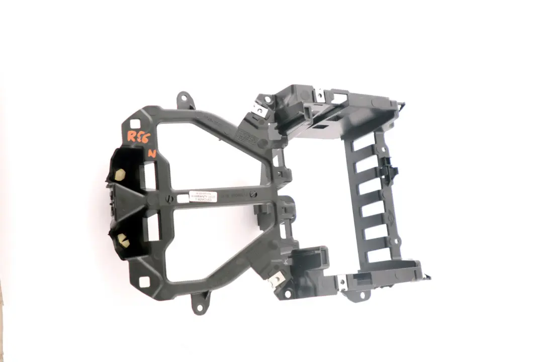 Module Carrier Centre Console Radio Frame Bracket to BMW Mini R55 R56 R57 LCI with Part number 9206833 BMW Mini R55 R56 R57 LCI Module Carrier Centre Console Radio Frame Bracket - SKU 9206833 - Part number 9206833