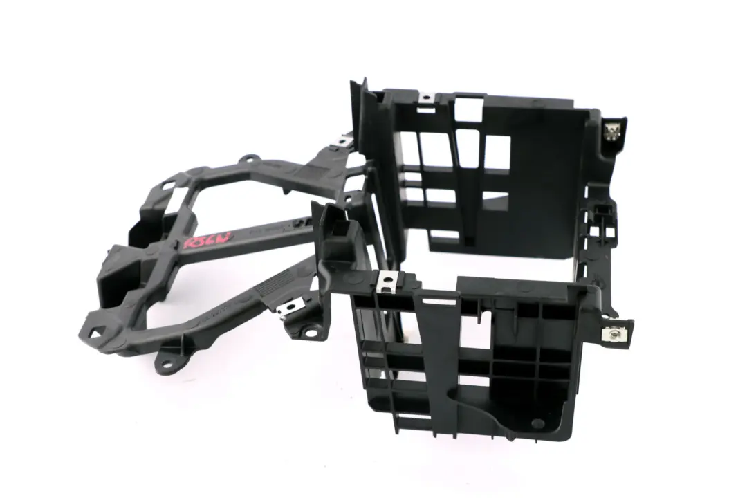 Supporto modulo consolle centrale staffa radio per Mini R55 R56 R57 LCI con numero di parte 9206834 Mini R55 R56 R57 LCI Supporto modulo consolle centrale staffa radio - SKU 9206834 - Numero di parte 9206834