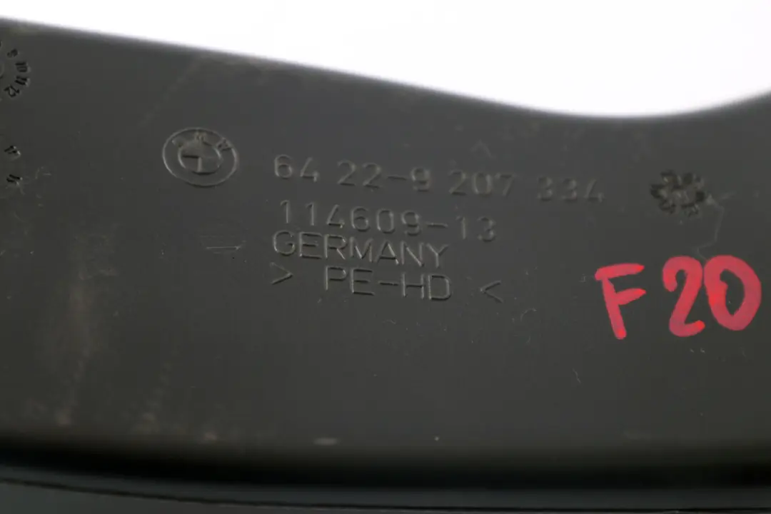 Heater Rear Duct Air Conditioning to BMW 1 2 3 Series F20 F21 F22 F30 with Part number 9207334 BMW 1 2 3 Series F20 F21 F22 F30 Heater Rear Duct Air Conditioning - SKU 9207334 - Part number 9207334