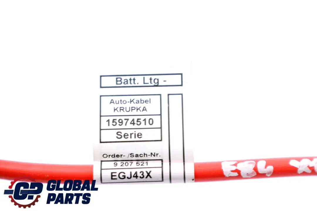 BMW X1 E84 Condotta Batteria Plus - SKU 9207521 - Numero di parte 9207521