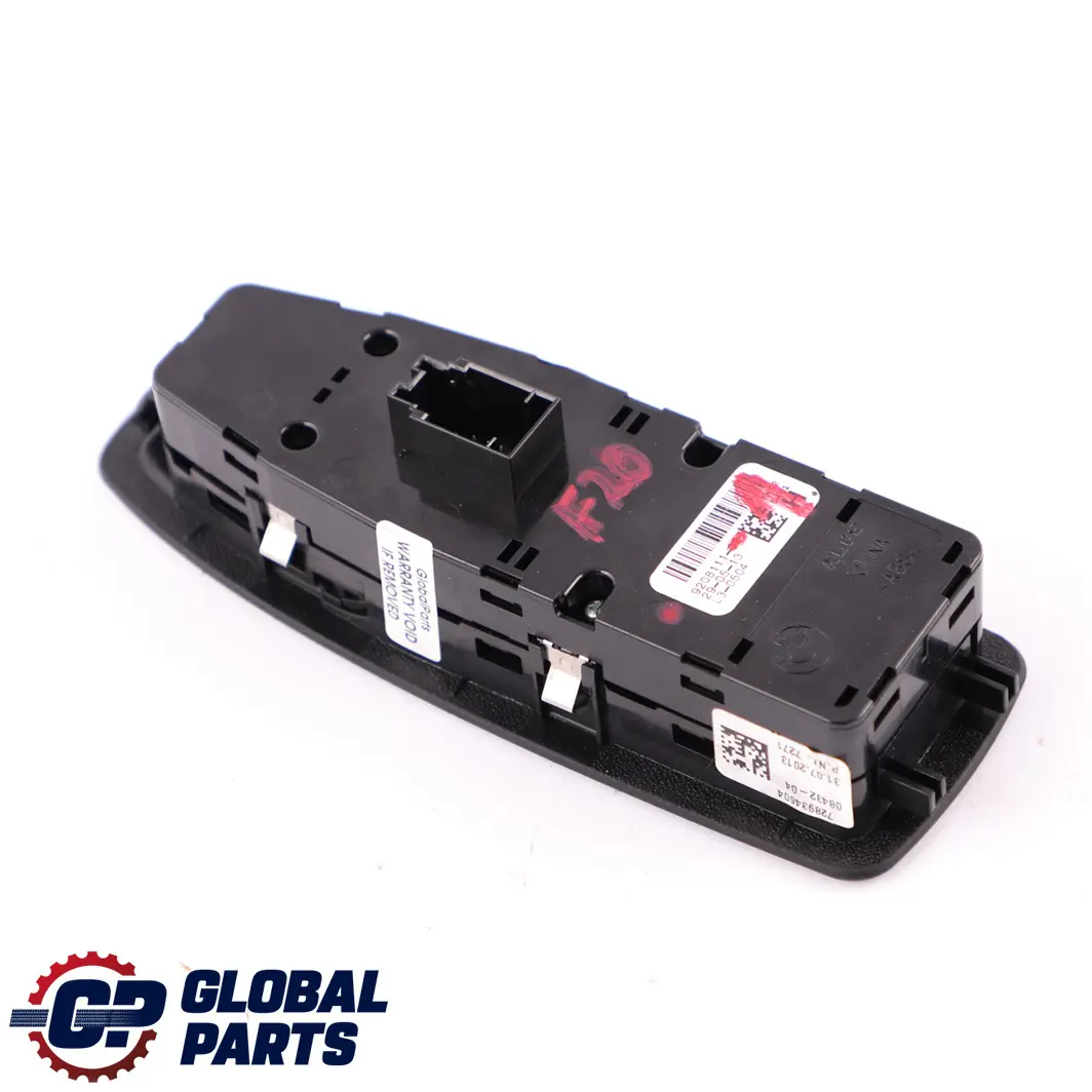 BMW F10 F11 F20 F30 X3 F25 Switch Window Lifter Driver's Side Black - SKU 9208111-1 - Part number 9208111