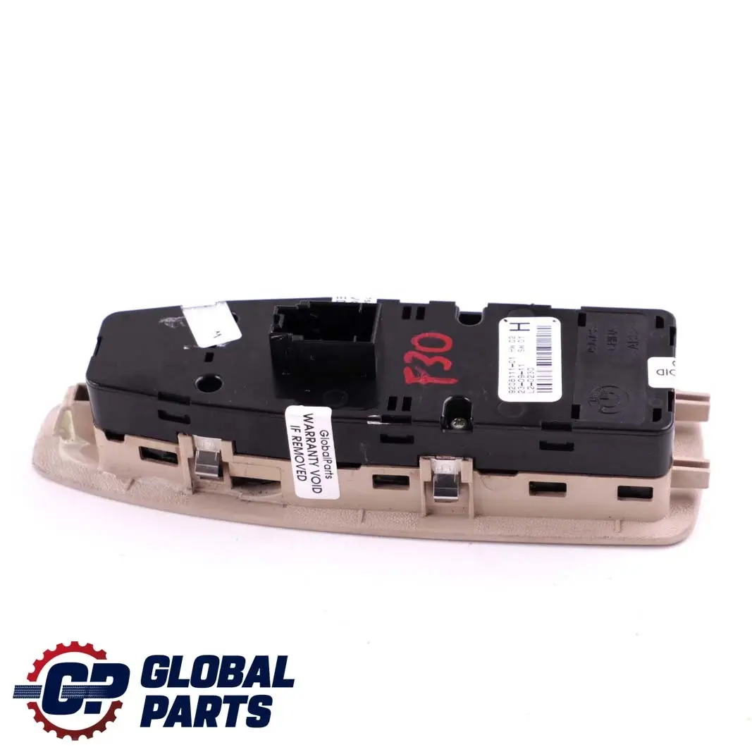BMW F10 F20 F30 F31 F45 X5 F15 X6 F16 Switch Window Lifter Driver's Side Oyster - SKU 9208111 - Part number 9362107