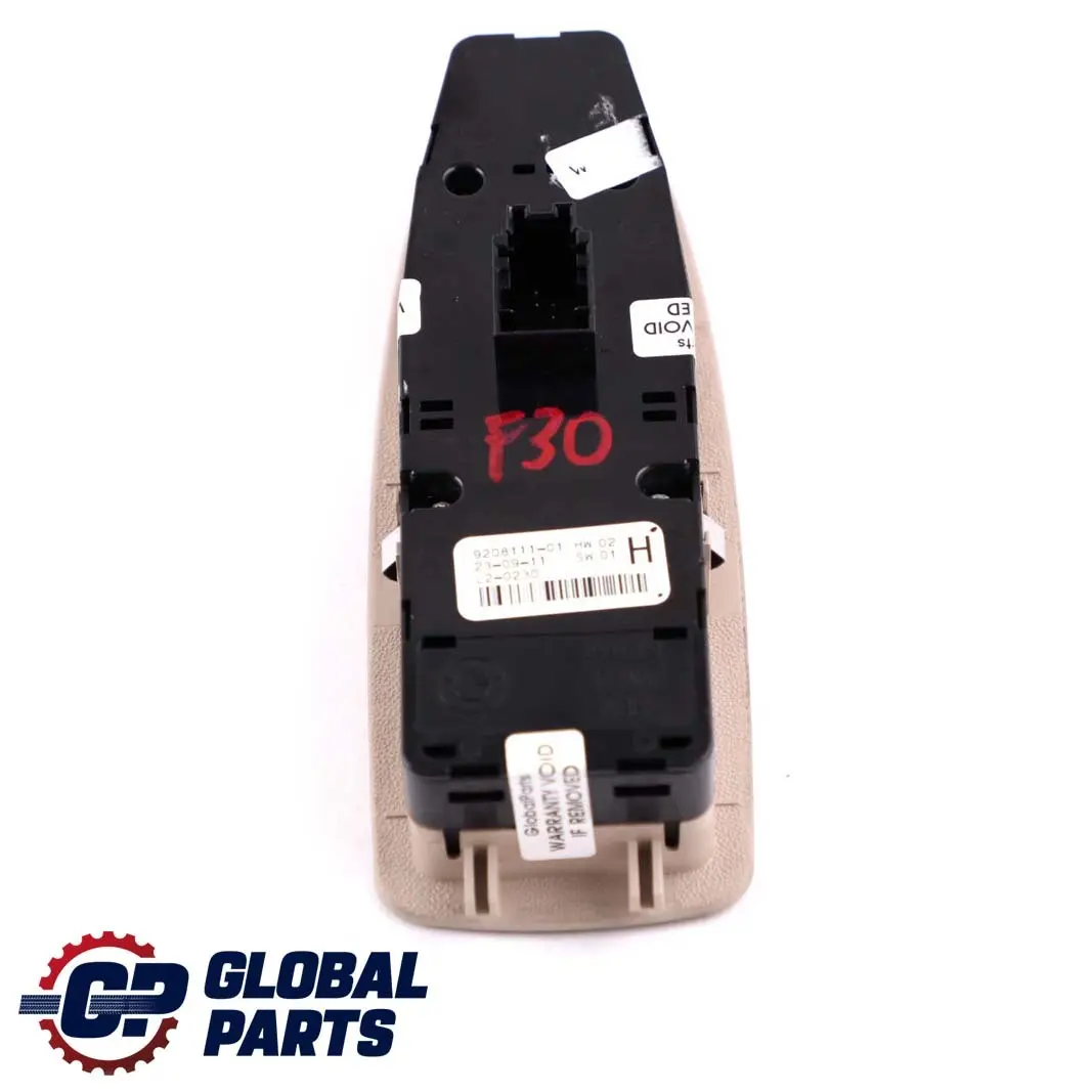 BMW F10 F20 F30 F31 F45 X5 F15 X6 F16 Switch Window Lifter Driver's Side Oyster - SKU 9208111 - Part number 9362107