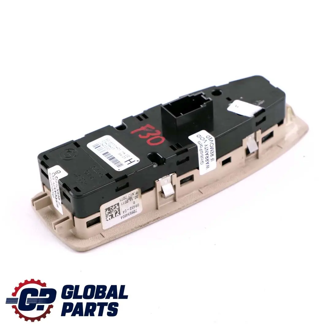 BMW F10 F20 F30 F31 F45 X5 F15 X6 F16 Switch Window Lifter Driver's Side Oyster - SKU 9208111 - Part number 9362107