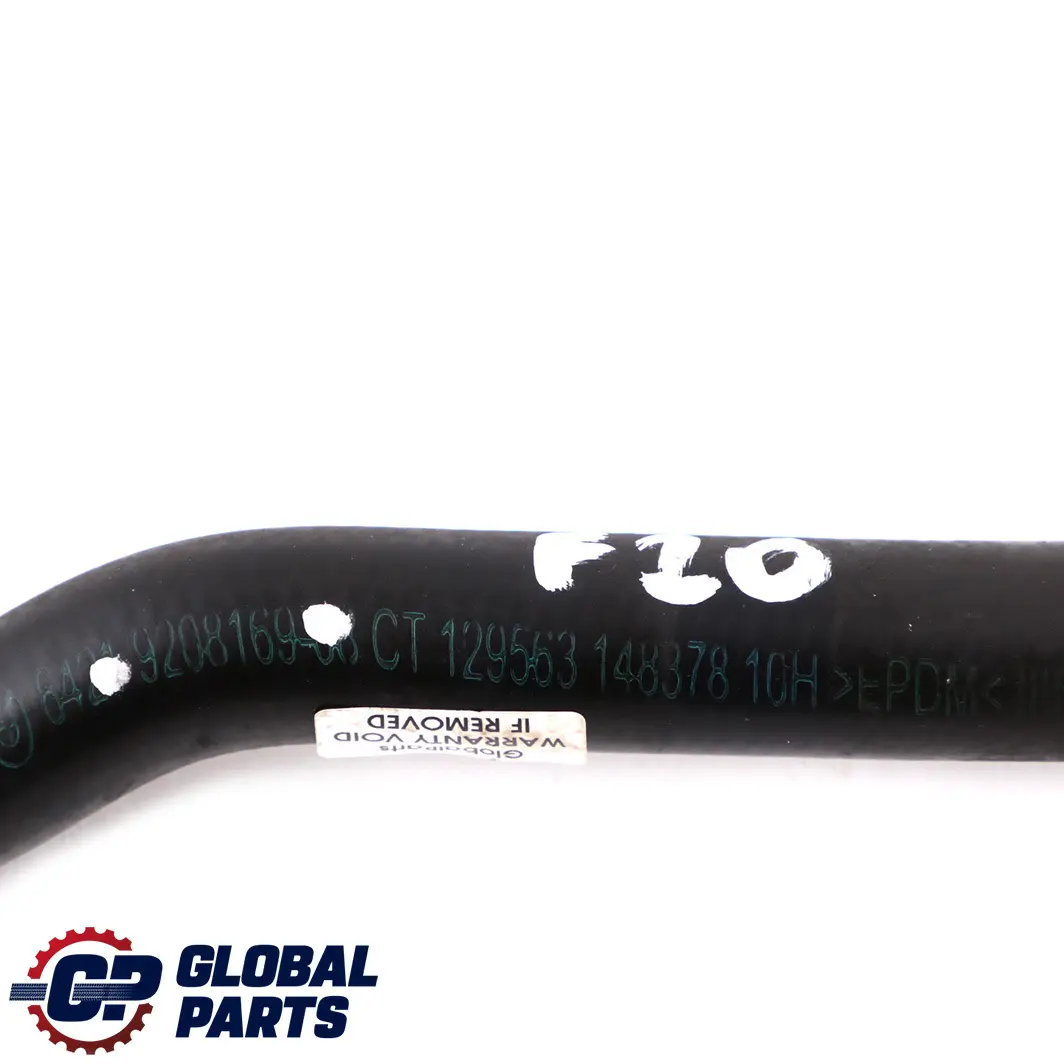 BMW F20 F21 F30 F31 F32 Petrol N20 Heater Radiator Coolant Pipe Hose - SKU 9208169 - Part number 9208169