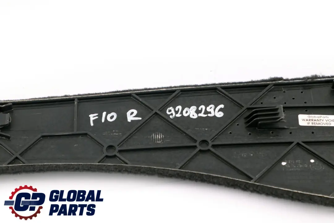 BMW F10 F11 Consola Central Delantera Lado Derecho Embellecedor Negro 9171568 - SKU 9208296 - Número de pieza 9208296