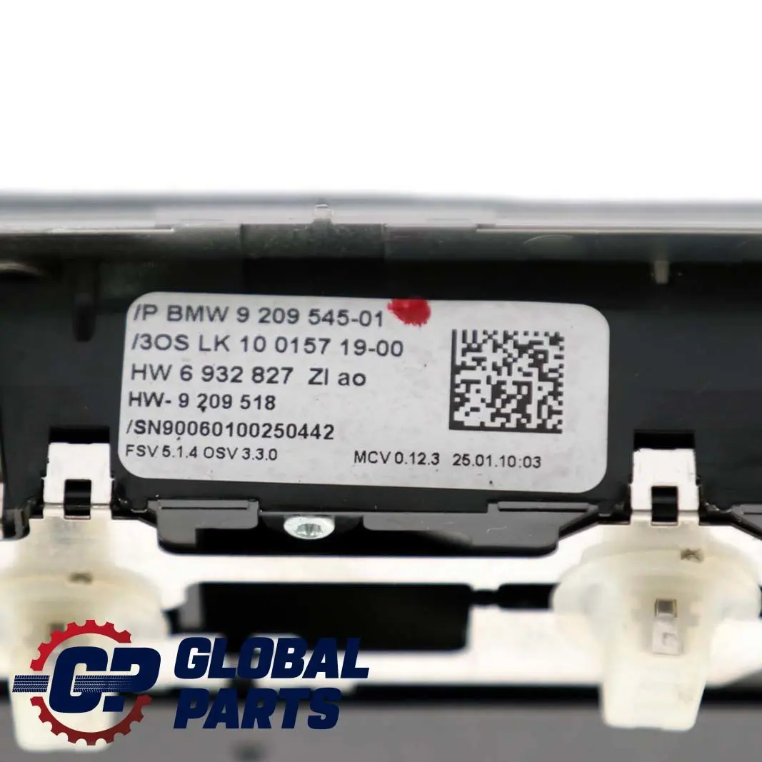 BMW E81 E82 E87 E92 LCI Interrupteur D'Éclairage De Toit Arrière Central - SKU 9209545 - Numéro de pièce 9225489