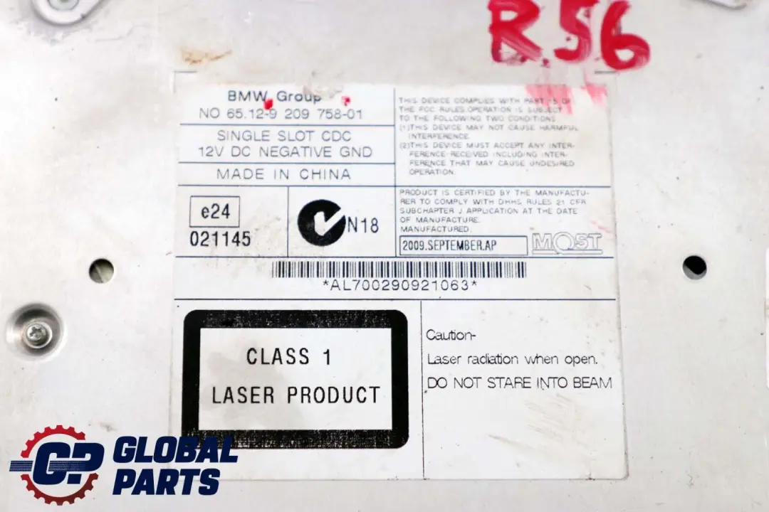 Changer Multichanger to BMW X5 Z4 E89 E70 Mini Cooper R56 R57 CD with Part number 9209758 BMW X5 Z4 E89 E70 Mini Cooper R56 R57 CD Changer Multichanger - SKU 9209758 - Part number 9209758