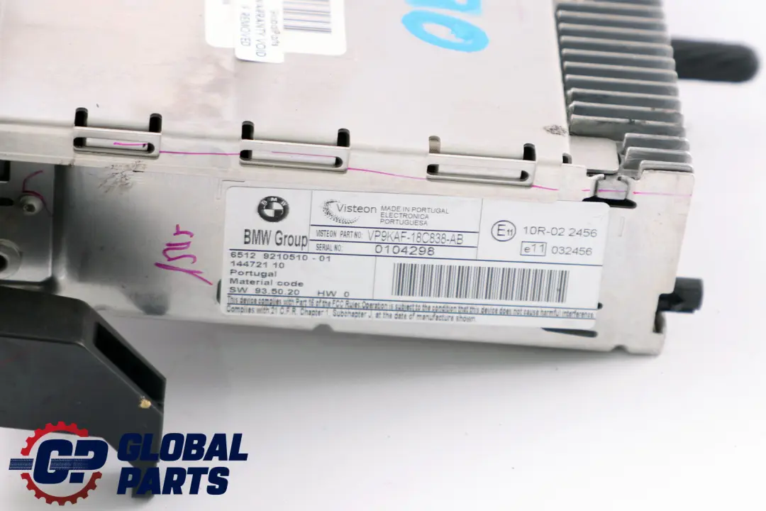 BMW 1 3 X1 Z4 Series E81 E82 E87 LCI E88 E89 E90 E91 Radio Business CD - SKU 9210510 - Part number 9210510