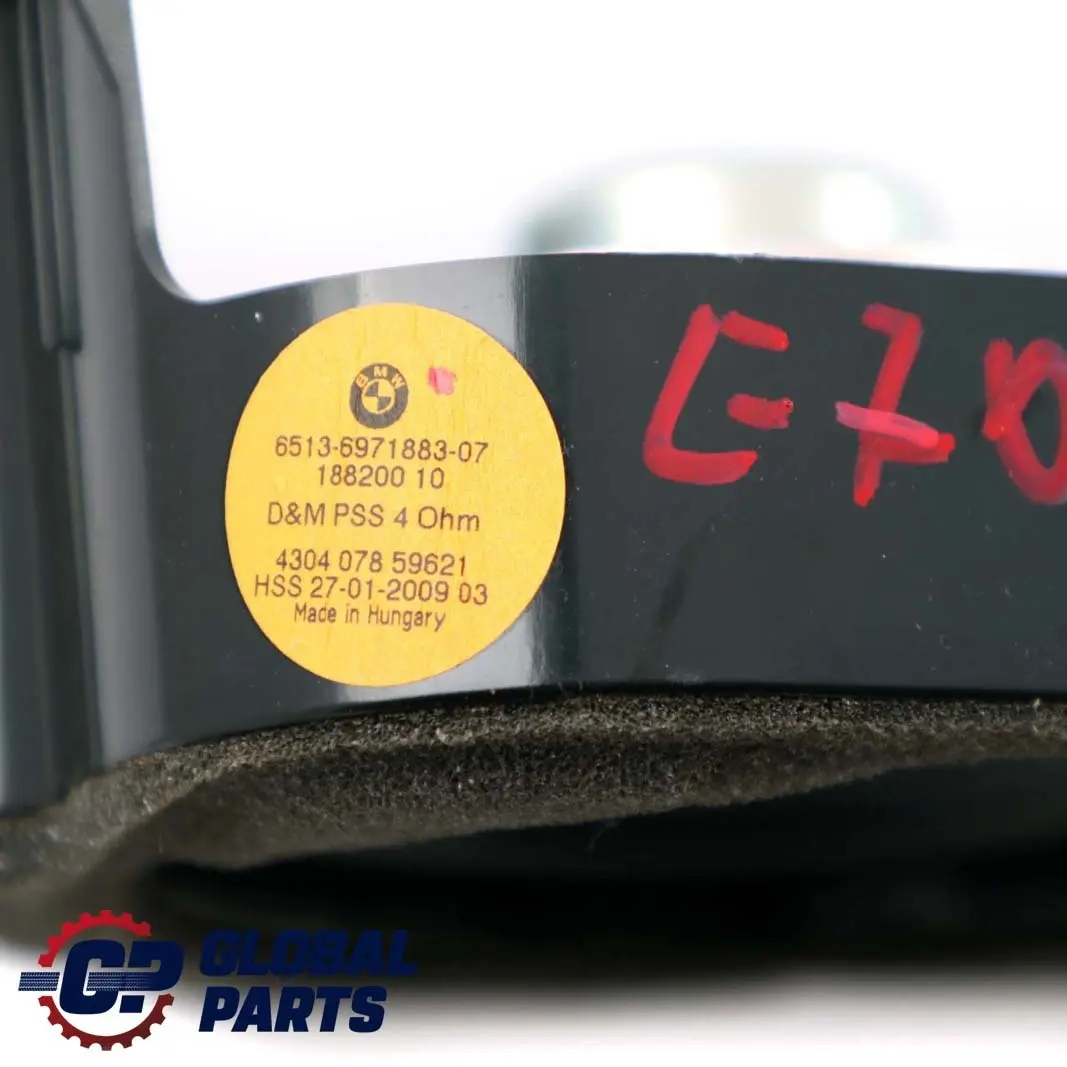 D-Pillar Hi-Fi Stereo Audio Speaker Tweeter 6971883 to BMW X5 X6 Series E70 E71 with Part number 9211047 BMW X5 X6 Series E70 E71 D-Pillar Hi-Fi Stereo Audio Speaker Tweeter 6971883 - SKU 9211047 - Part number 9211047