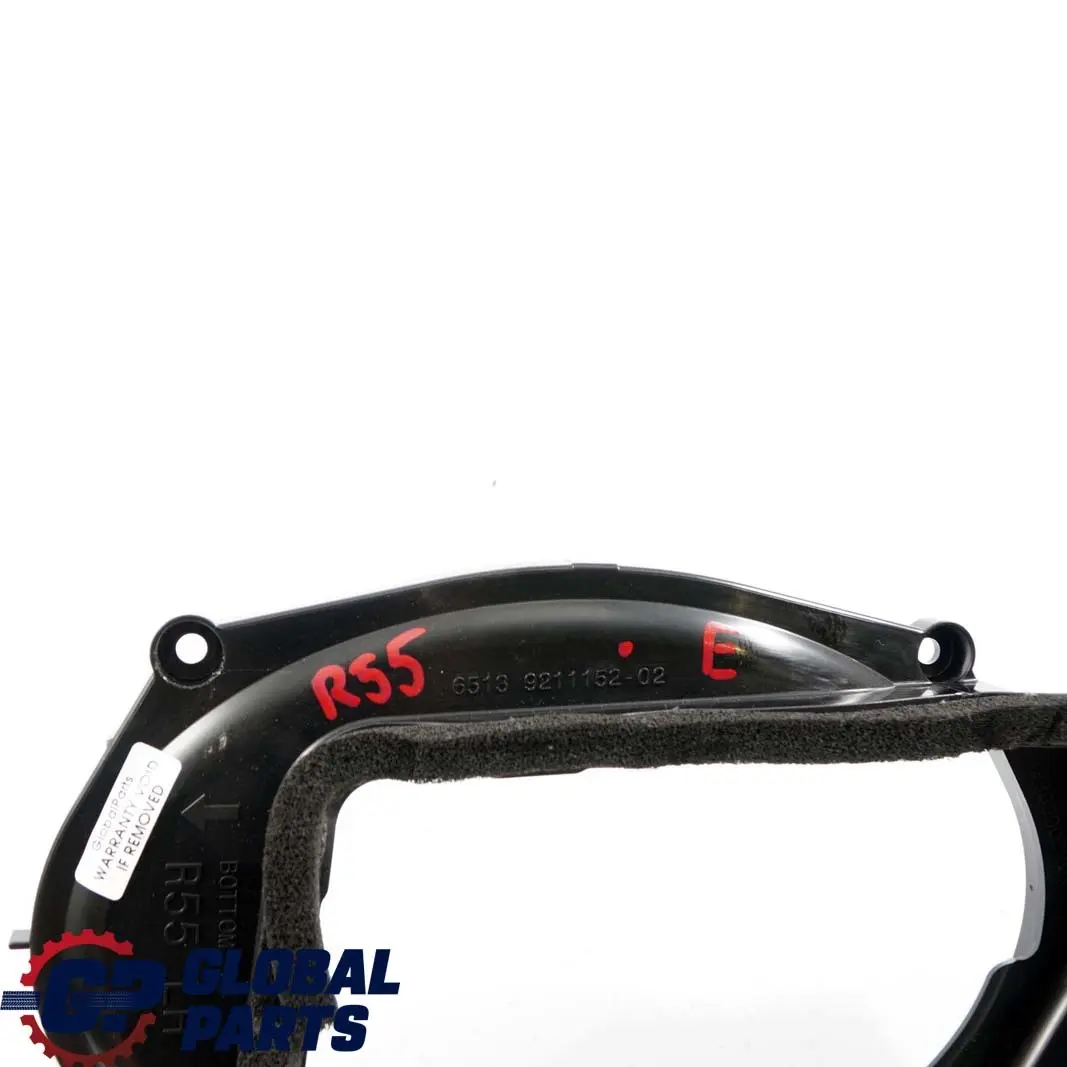 Left N/S Lateral Trim Panel Hi-Fi Loudspeaker Holder Bracket to BMW Mini R55 Rear with Part number 9211152 BMW Mini R55 Rear Left N/S Lateral Trim Panel Hi-Fi Loudspeaker Holder Bracket - SKU 9211152 - Part number 9211152