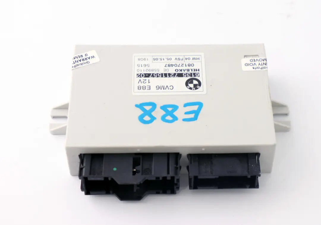 Faltdach ECU Modul CVM6 für BMW E88 Cabrio mit Teilenummer 9211494 BMW E88 Cabrio Faltdach ECU Modul CVM6 - SKU 9211494 - Teilenummer 9211494