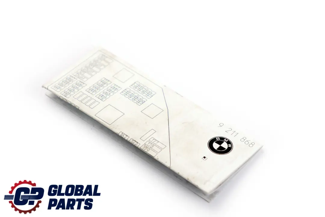 BMW F10 F11 Carte des fusibles de la clé - SKU 9211868 - Numéro de pièce 6987936